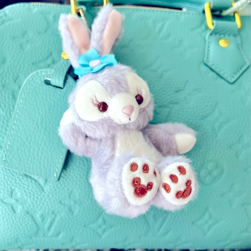 Disney Tokyo Stella Lou Bag Charm Plush Keychain EUC so cute!!